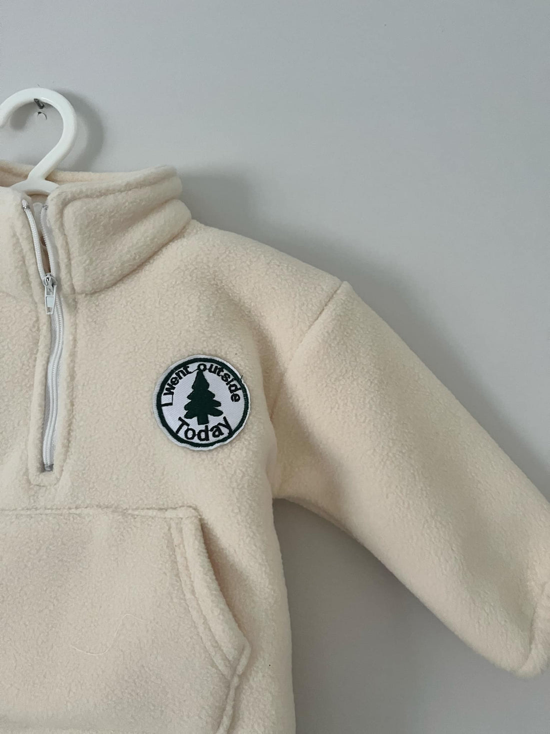 Cream Fleece Zip Jacket & Bottoms Set