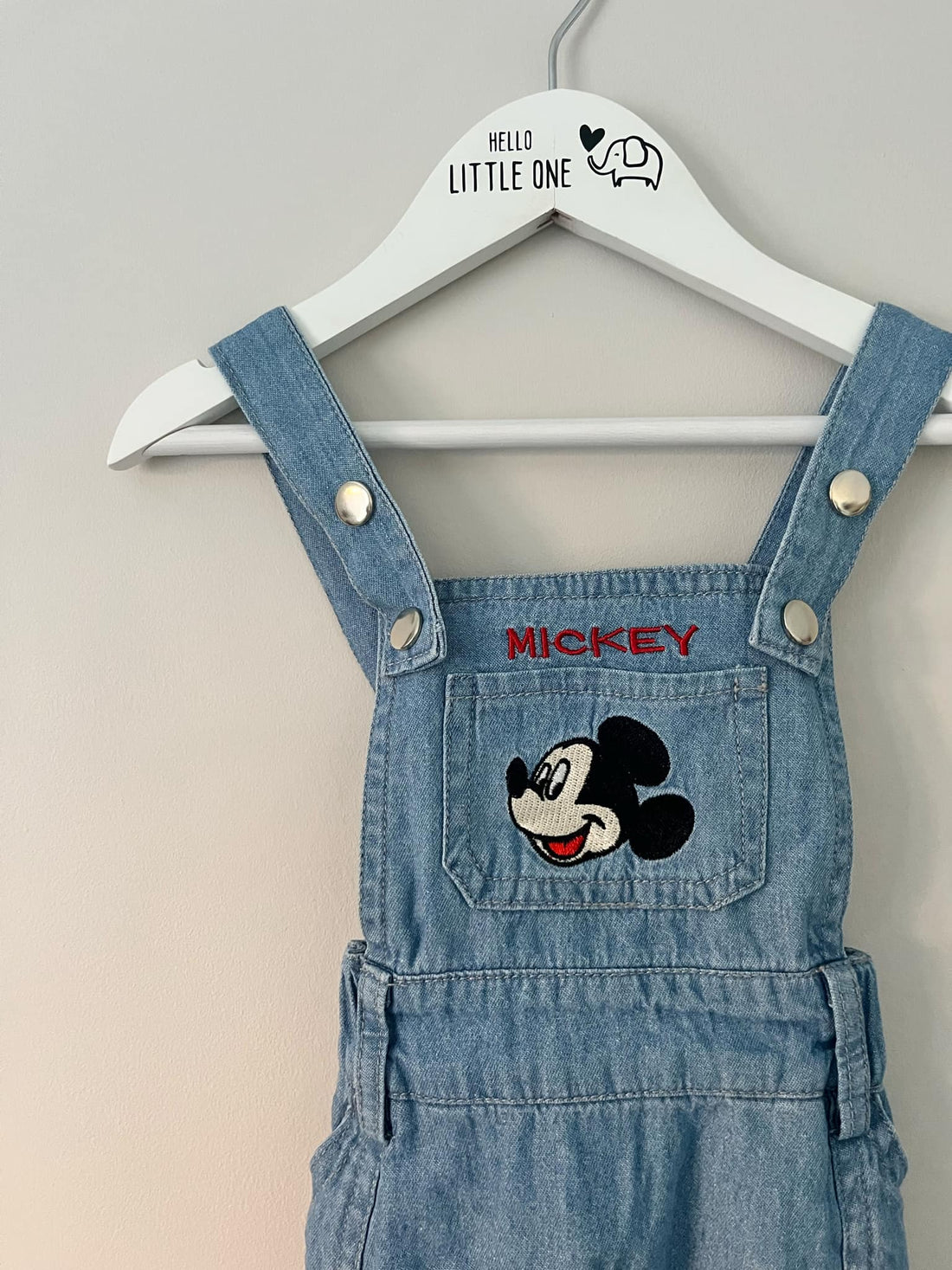 Mickey Mouse Denim Overall Dress