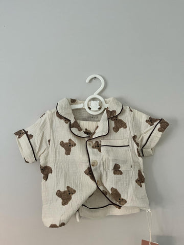 Teddy Bear Short Sleeve Pyjama Set